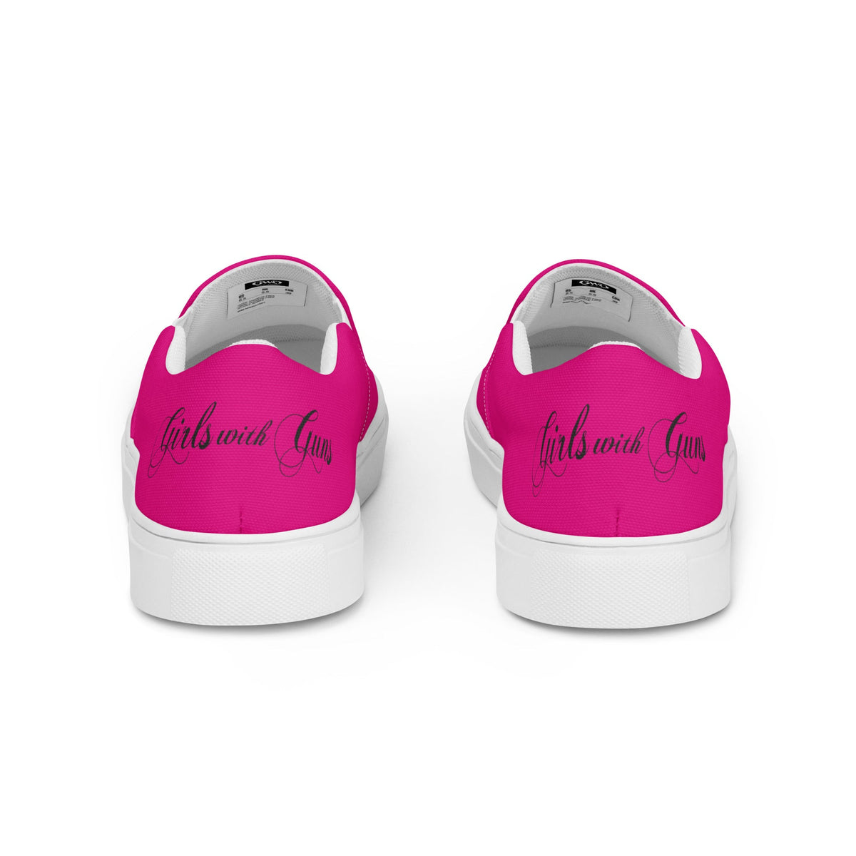 Buck Head Bright Pink Women's Canvas Slip-On Shoes