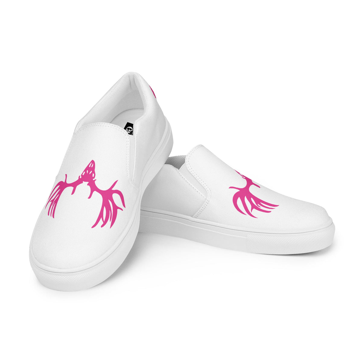 Buck Head Women’s White Canvas Slip-On Shoes
