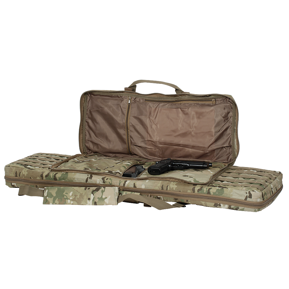 Padded Multi-Gun Case with Die Cut Molle