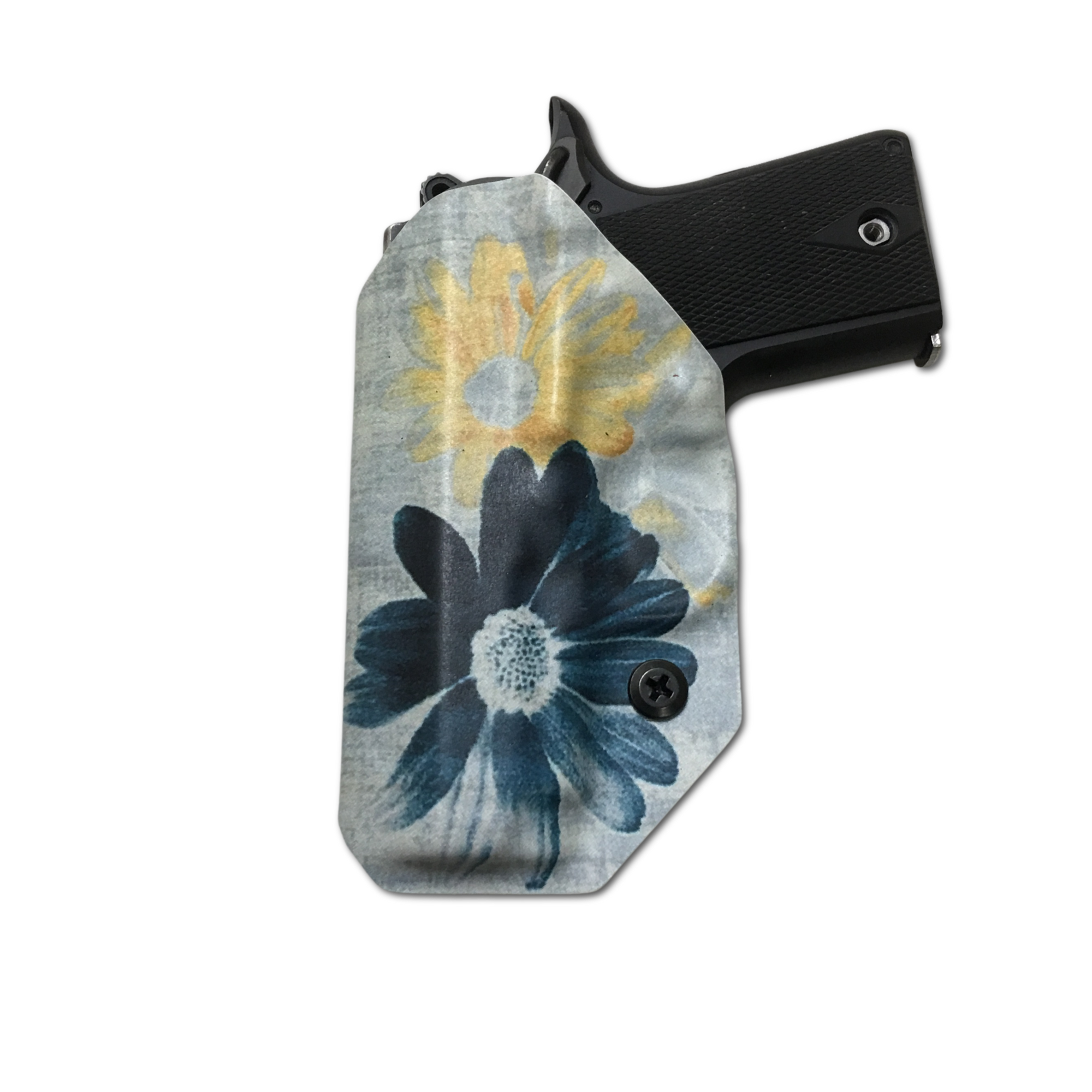 Floral Outside-the-Waistband Leather Holster, Leather Holster 