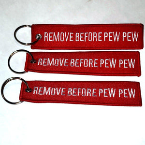 Remove Before Pew Pew Chamber Flag (3-Pack)