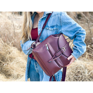 clearance amelia fossil leather backpack purse Concealed-Carry Backpack | Amelia Backpack | GunGoddess