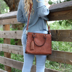 Ann Laced Concealed-Carry Satchel