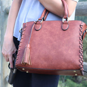 Ann Laced Concealed-Carry Satchel