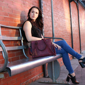 Ann Laced Concealed-Carry Satchel