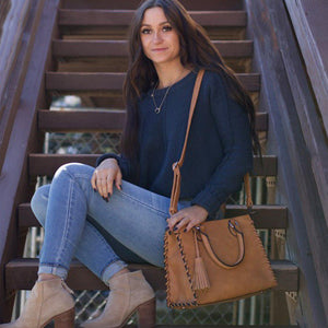 Ann Laced Concealed-Carry Satchel