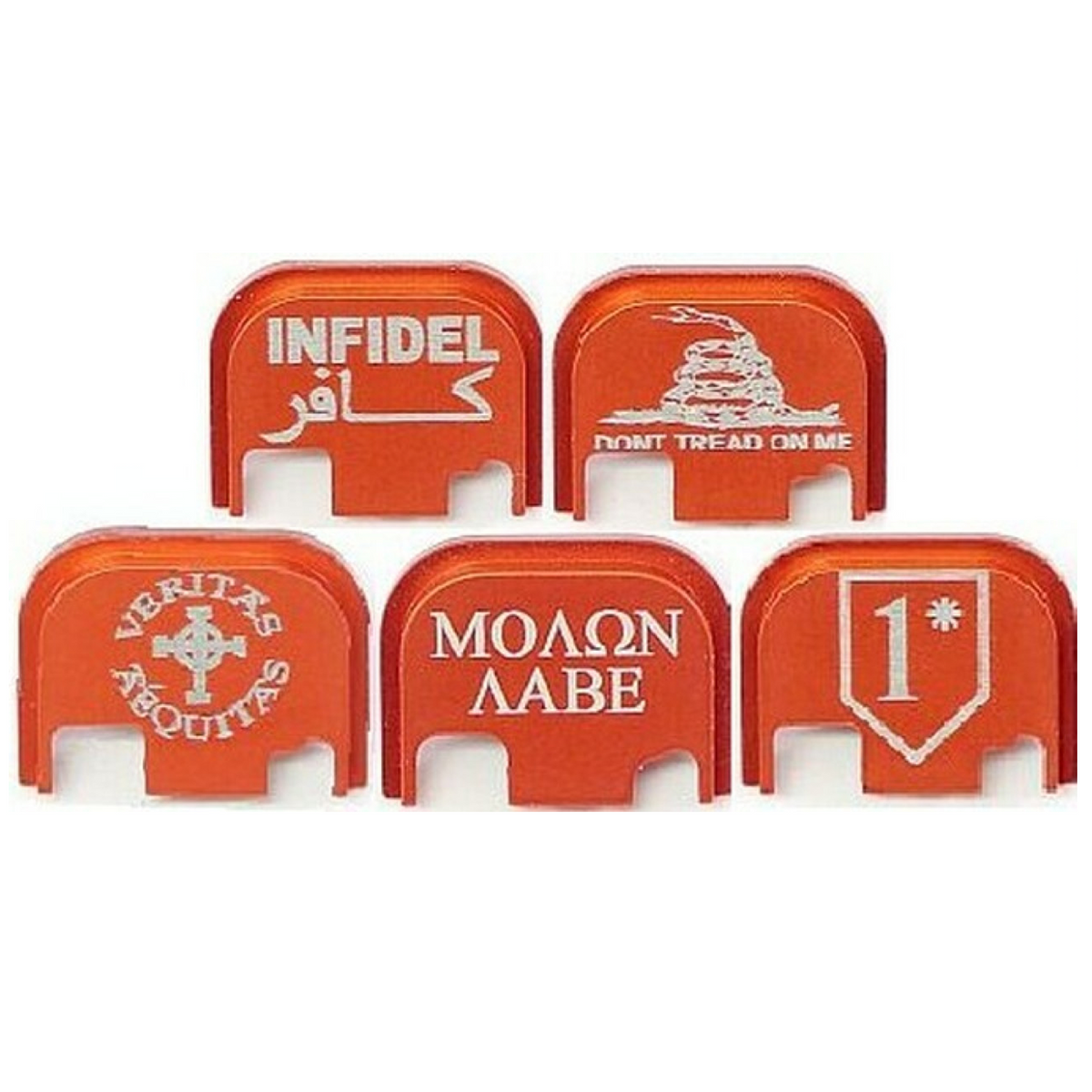 Engraved Slide Cover Plate for Glock