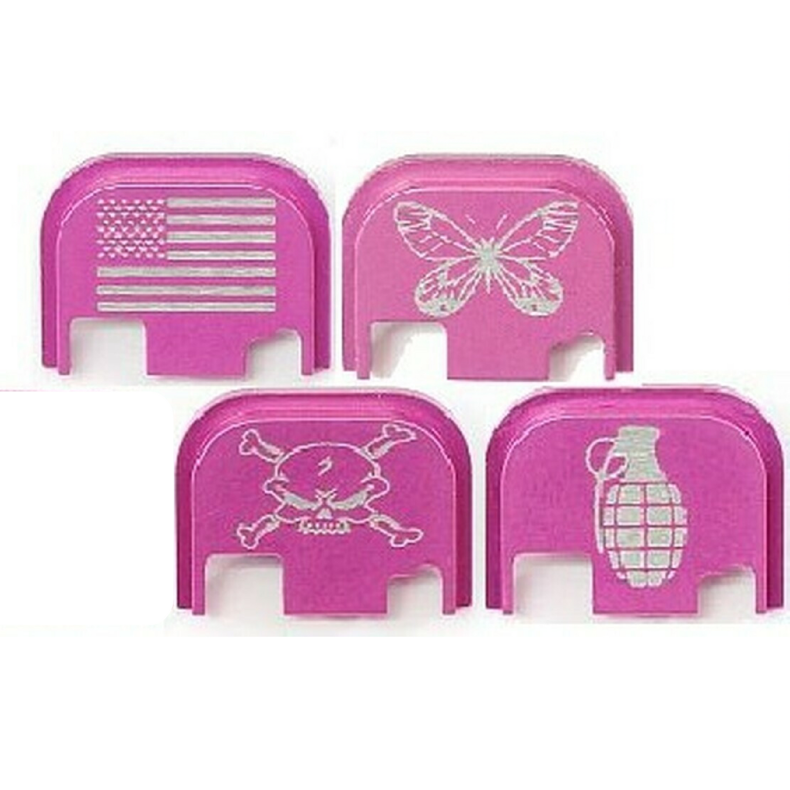 Engraved Slide Cover Plate for Glock