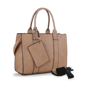 Kate Concealed-Carry Satchel with Coin Purse