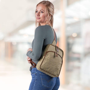 Kennedy Canvas Sling Concealed-Carry Backpack