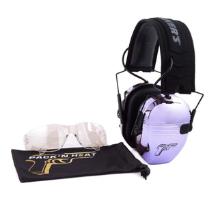 Chrome Series Earmuff & Glasses Kit - Light Purple