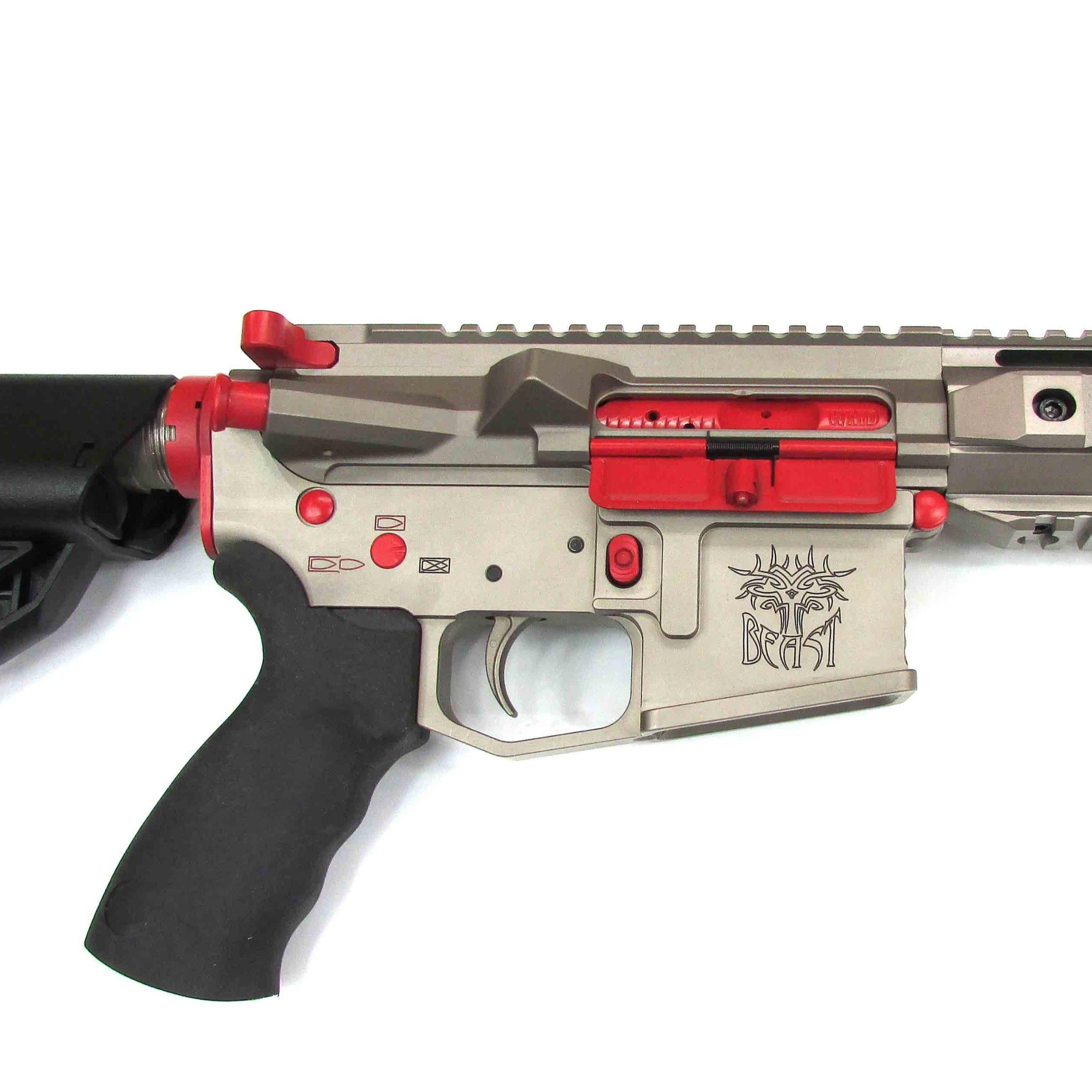 AR-15 Lower Parts Kit w/ Cerakote RED