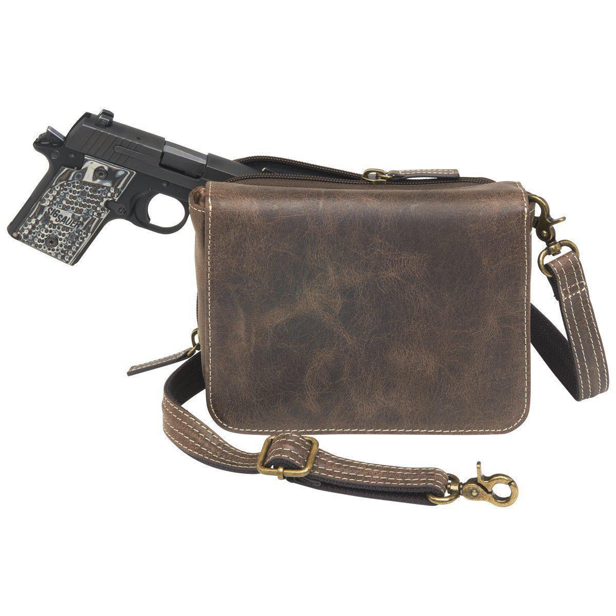 Gun Tote'n Mamas Concealed Carry Raven Cross-Body Bag  $1.00 Off 4.5 Star  Rating w/ Free Shipping and Handling