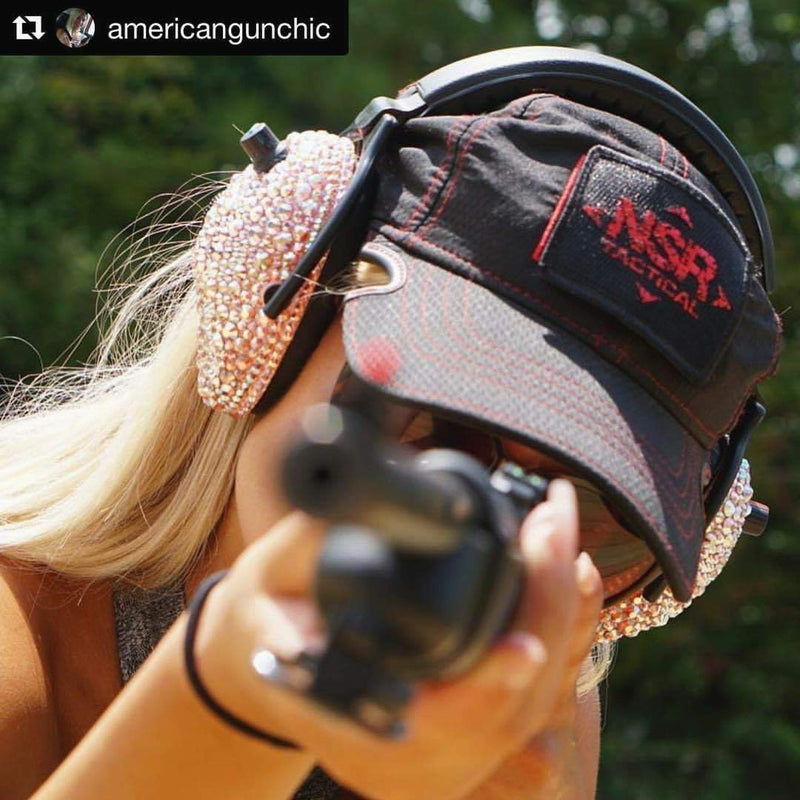 Shop Women's Earmuffs and Glasses Crystal Gun Goddess