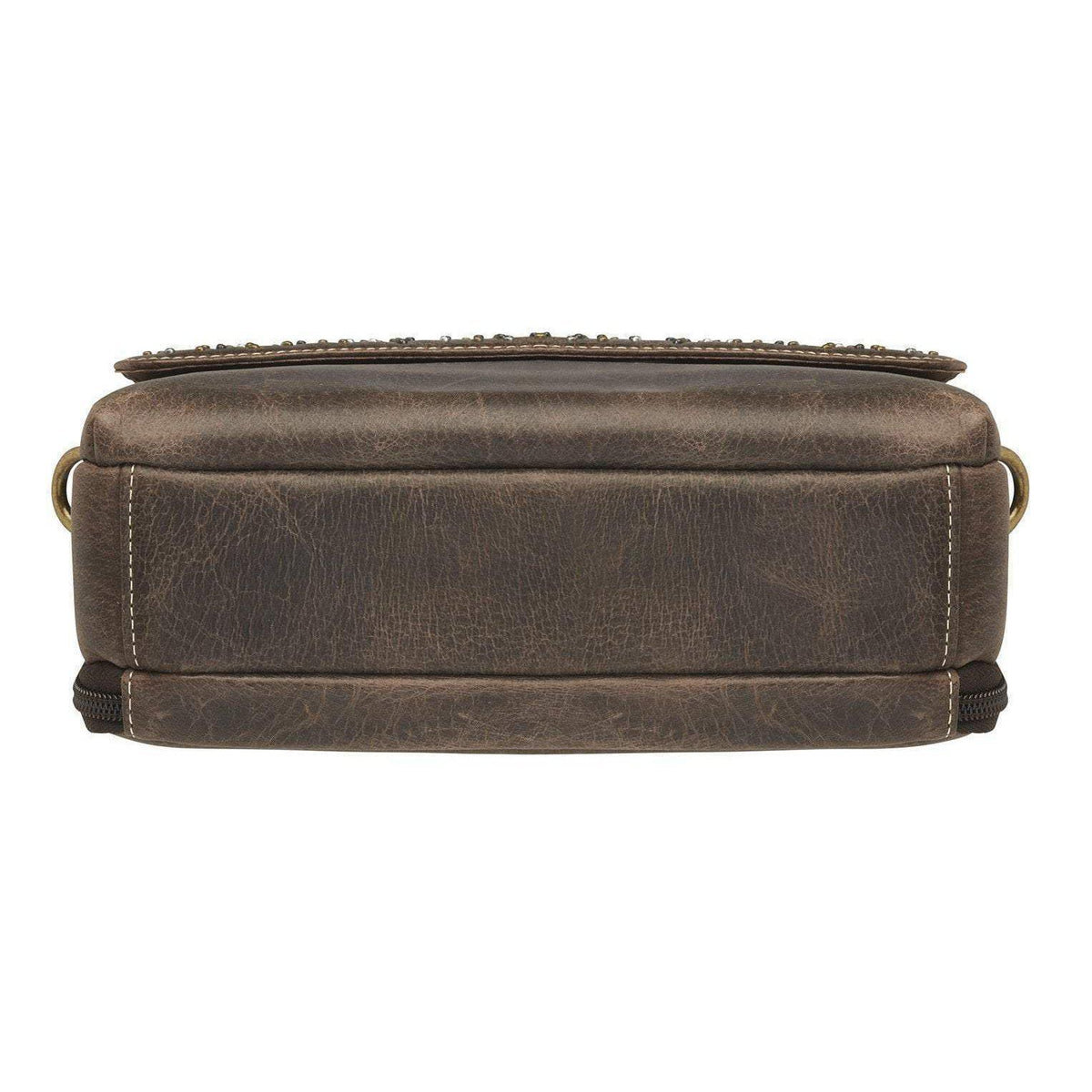 Distressed Buffalo Concealed-Carry Clutch