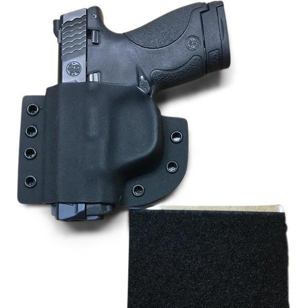LEFT HAND Flat Back Velcro Holster - One sheet of adhesive loop velcro is included