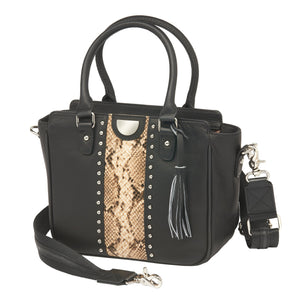 Snake Print Concealed-Carry Hand Tote