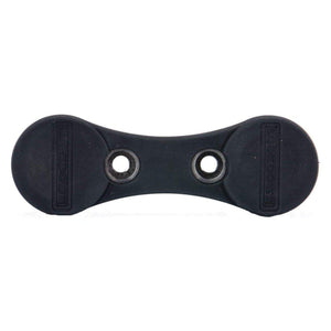 Lockdown gun magnet has a rubber-coated finish, which protects firearm finish