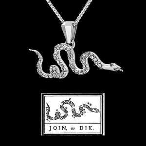 Join or Die Snake Pendant