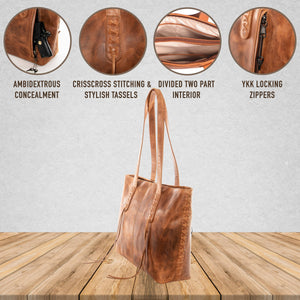 Norah Laced Concealed-Carry Tote