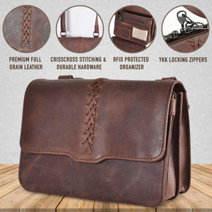 Jolene Concealed-Carry Cross-Body Organizer