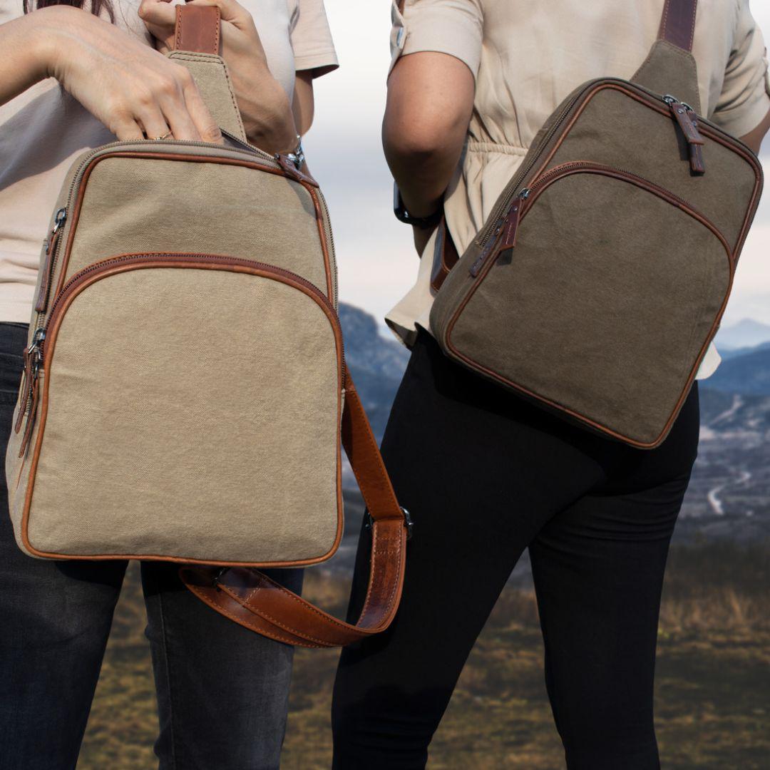 Kennedy Canvas Sling Concealed-Carry Backpack