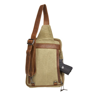 Kennedy Canvas Sling Concealed-Carry Backpack