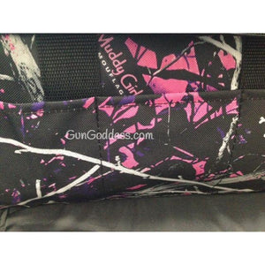 Muddy Girl Camo Range Bag - both long sides have padded, zippered pockets with mag storage