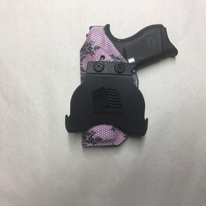 Black Lace on Pink with Paddle Clip
