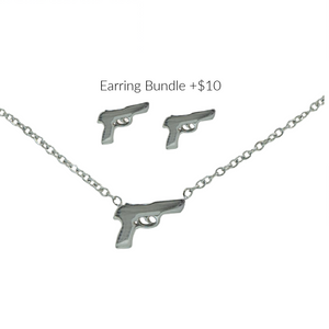 Polished Pistol Necklace