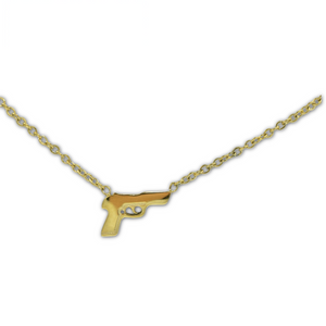 Polished Pistol Necklace