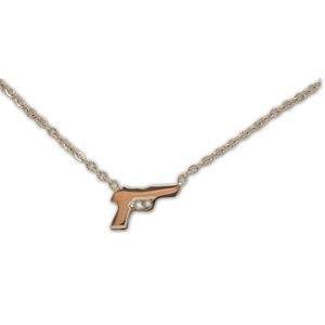 Polished Pistol Necklace