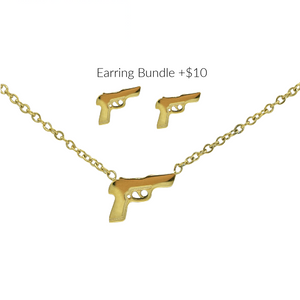 Polished Gun Necklace