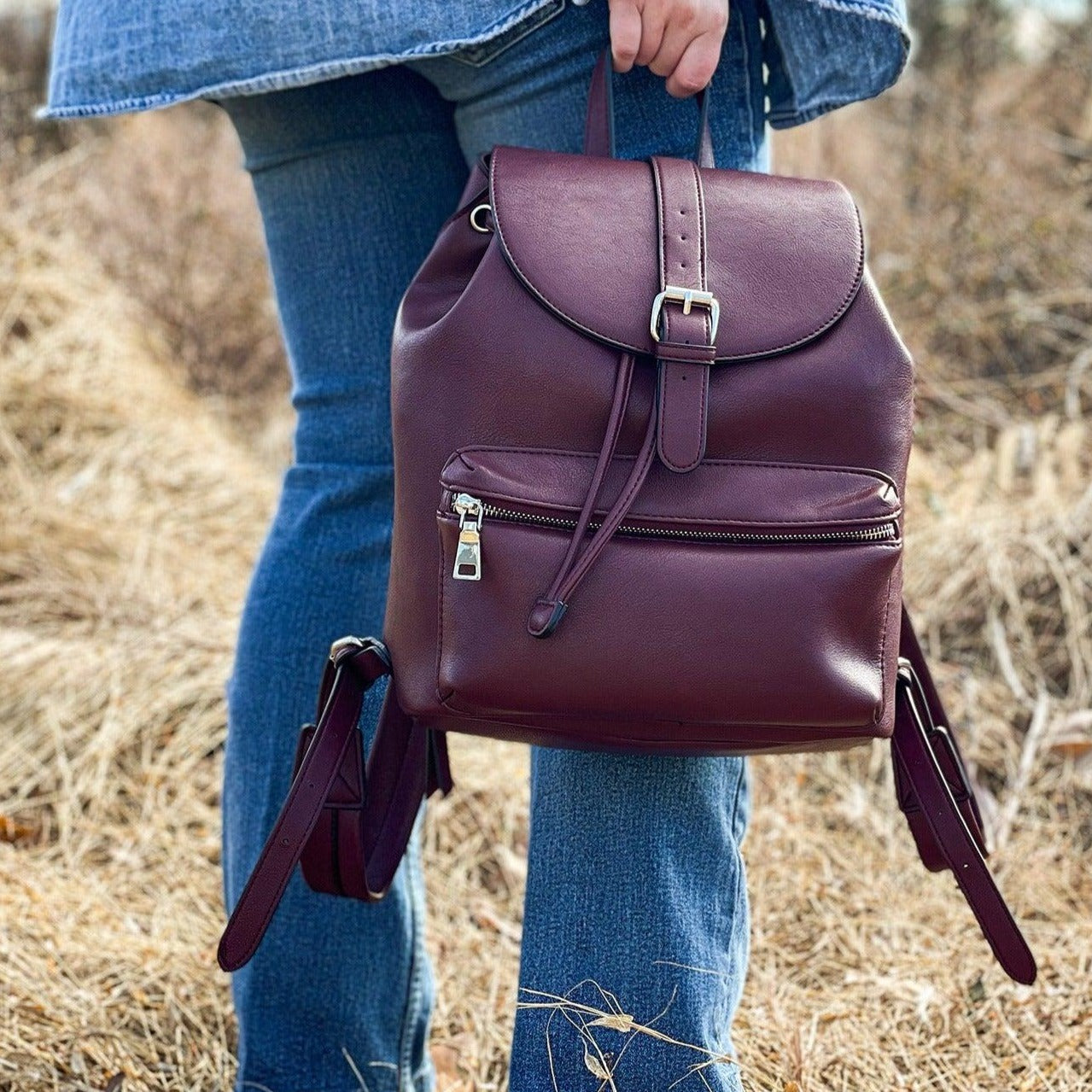 Faux Leather & Fabric Purses