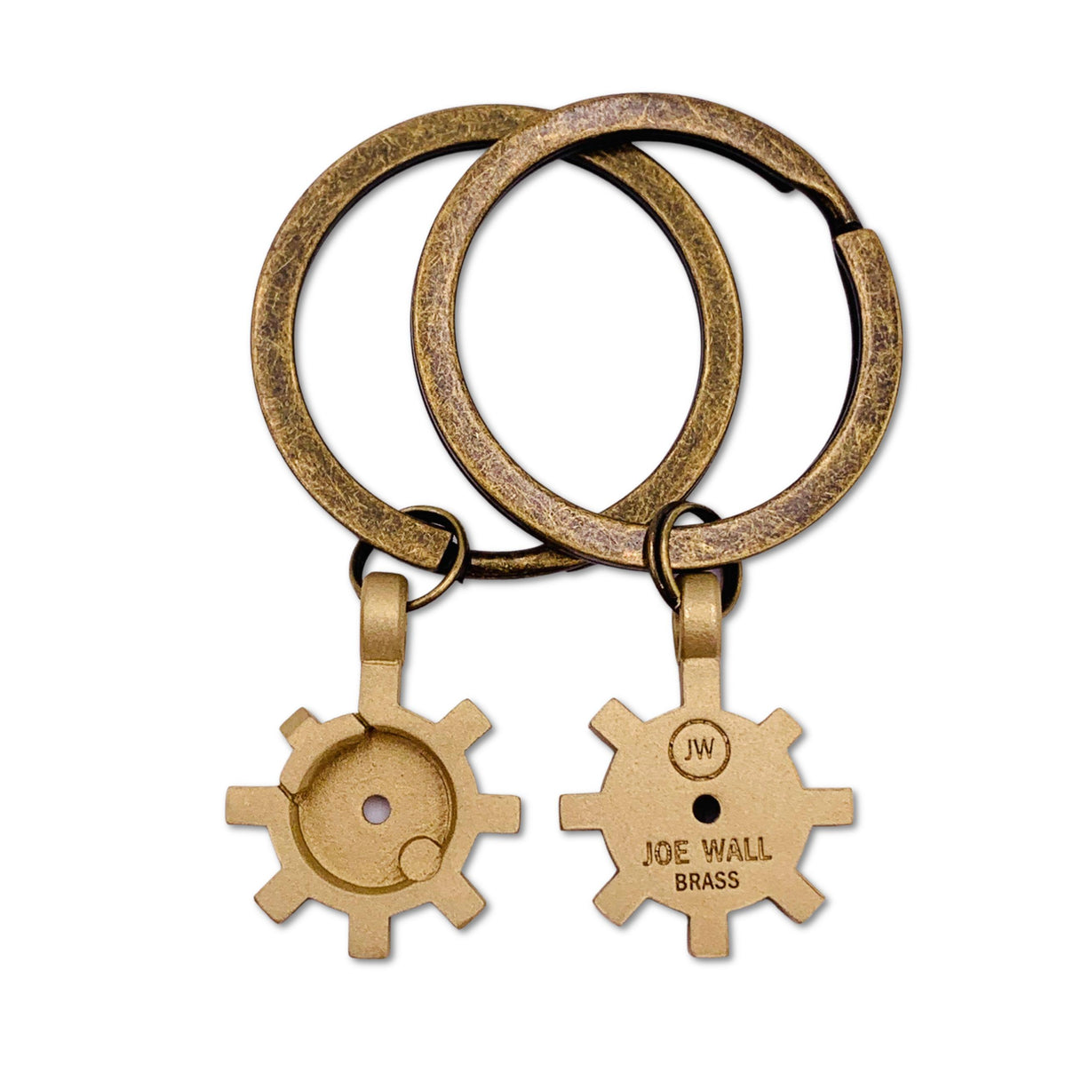 Brass AR Bolt Head  Keychain