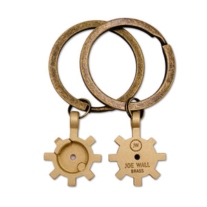 Brass AR Bolt Head  Keychain