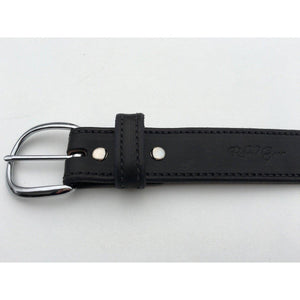 Genuine leather contoured holster belt