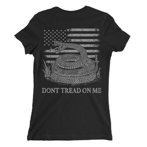 Don't Tread On Me Flag Ladies' Tee