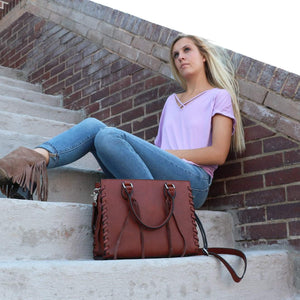 Emma Laced Concealed-Carry Satchel