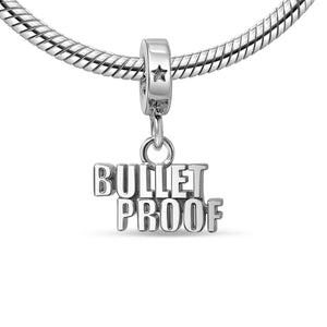 Bulletproof Charm on Bracelet