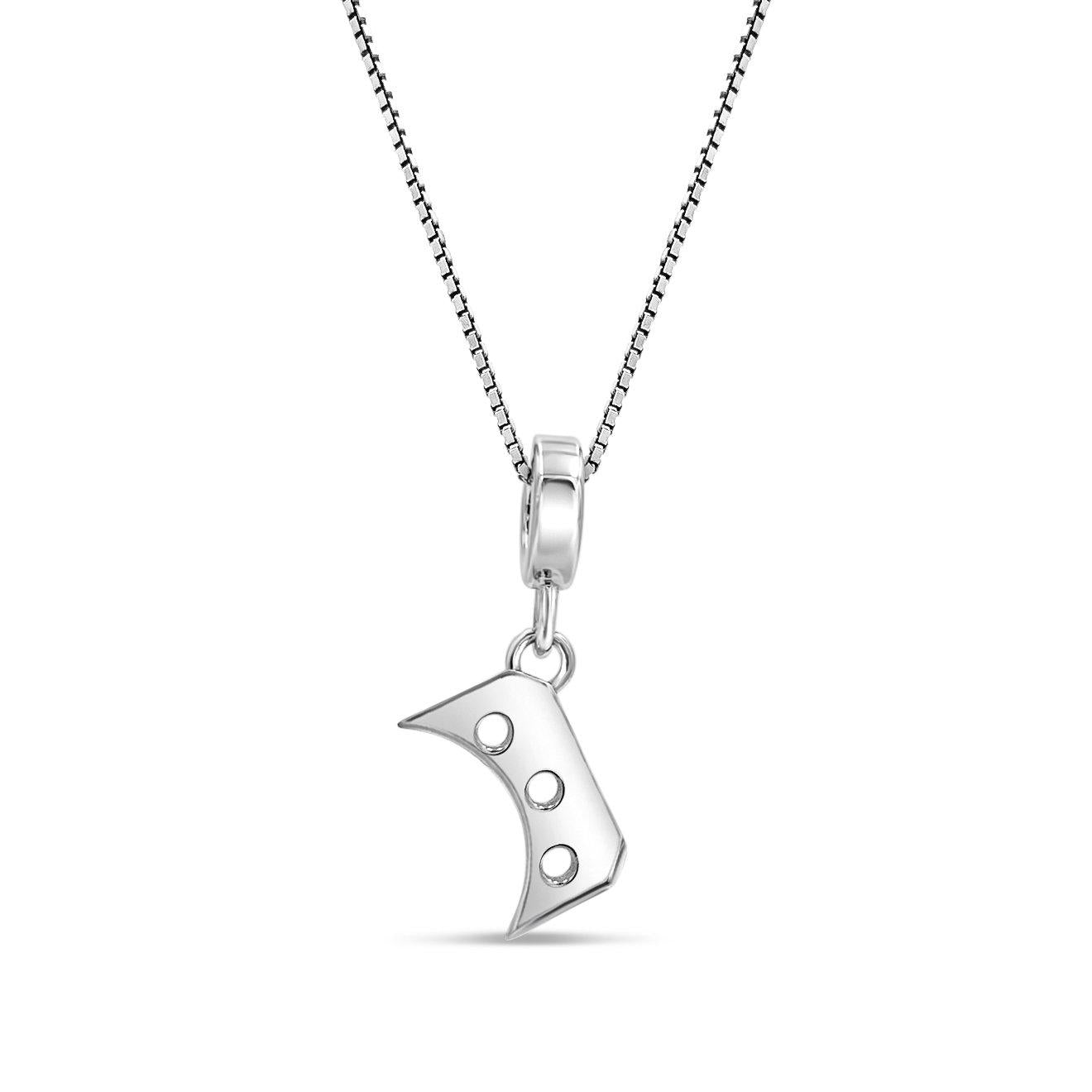 Necklace chain with 1911 trigger charm