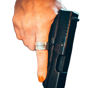 I Will-Believe-I Can-Achieve: Stackable Shooting Mantra Ring