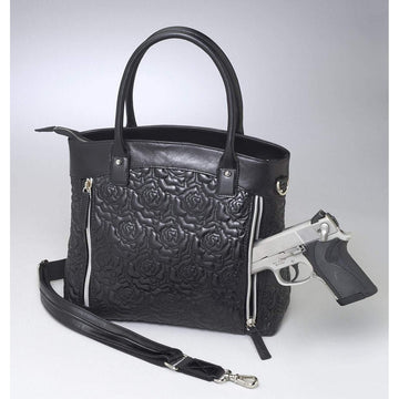 Concealed-Carry Purse, Lambskin Rose Tote GTM-61