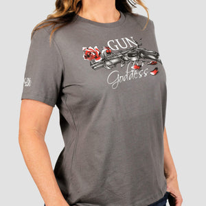 Lead & Petals GunGoddess T-Shirt - Asphalt