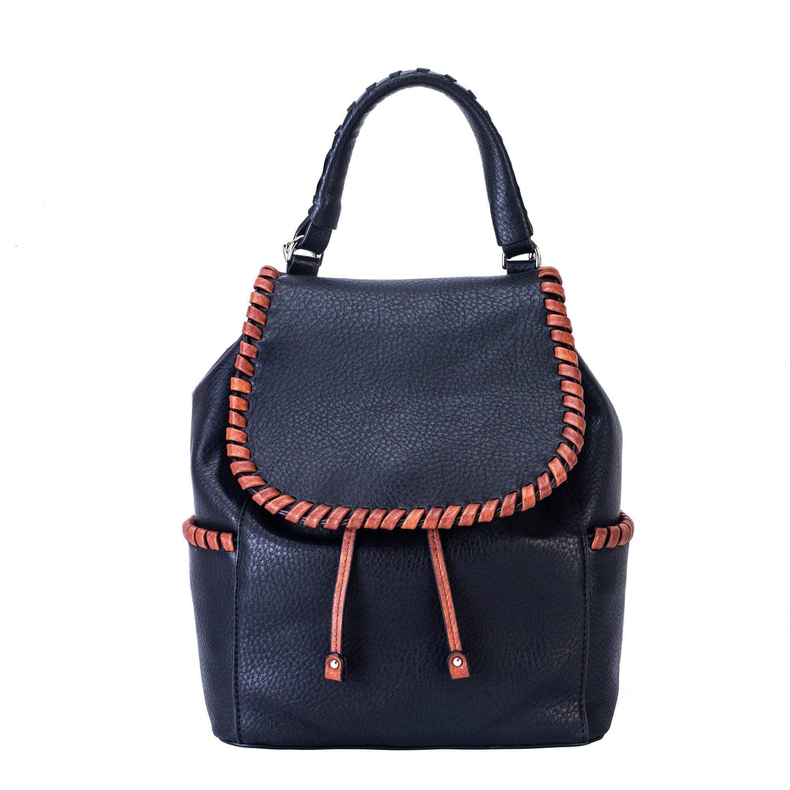 Black with contrasting stitching