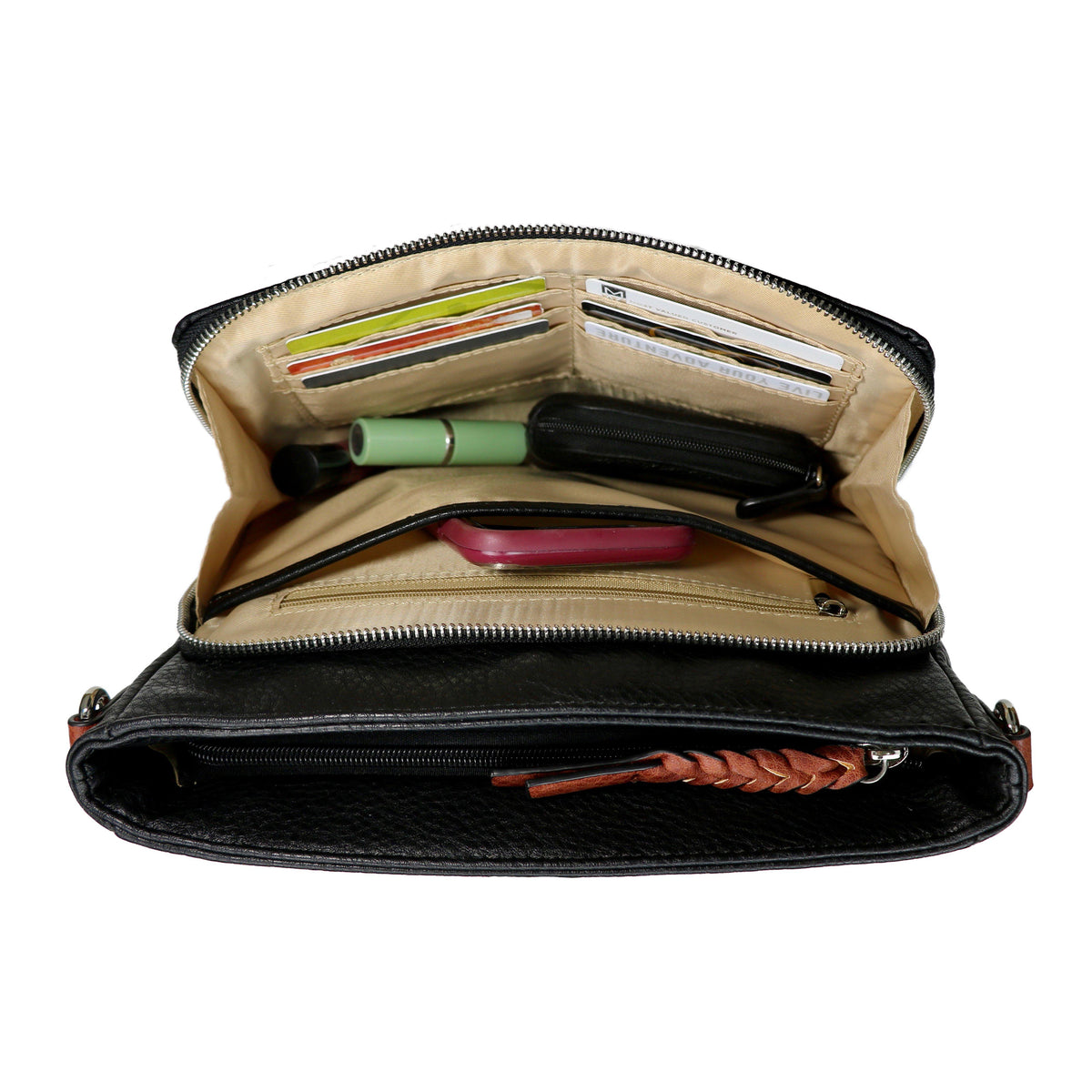 Skylar Stitched Concealed-Carry Crossbody