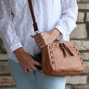 Skyler Stitched Concealed-Carry Crossbody